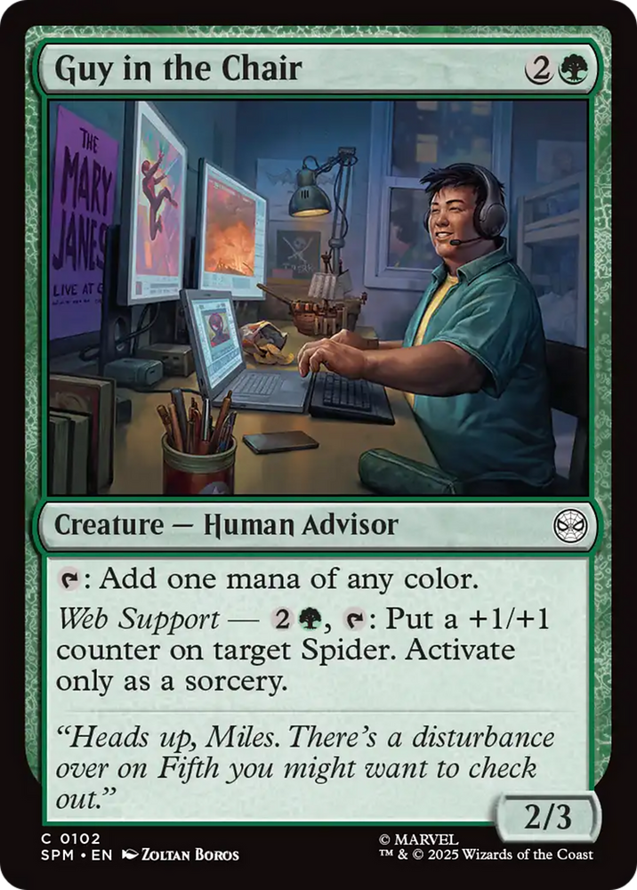 Guy in the Chair [Marvel's Spider-Man]
