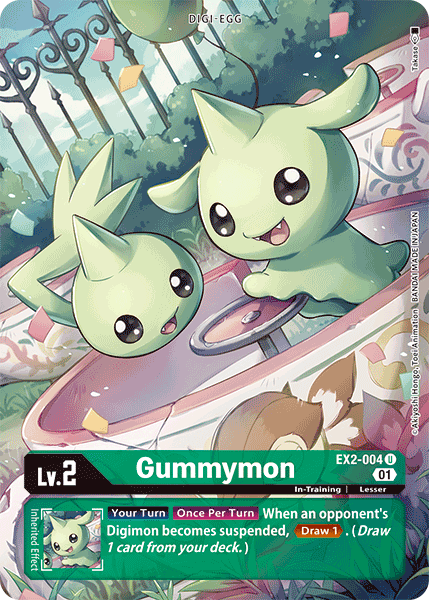 Gummymon [EX2-004] (Alternate Art) [Digital Hazard]