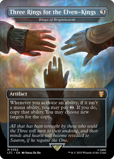Three Rings for the Elven-Kings - Rings of Brighthearth (Borderless) [The Lord of the Rings: Tales of Middle-Earth Commander]