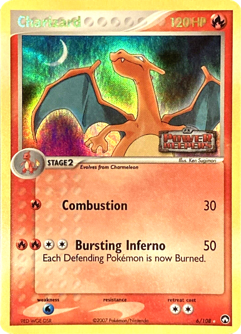charizard pokemon card 6/108 Charizard (6/108) (Stamped) [EX: Power Keepers]
