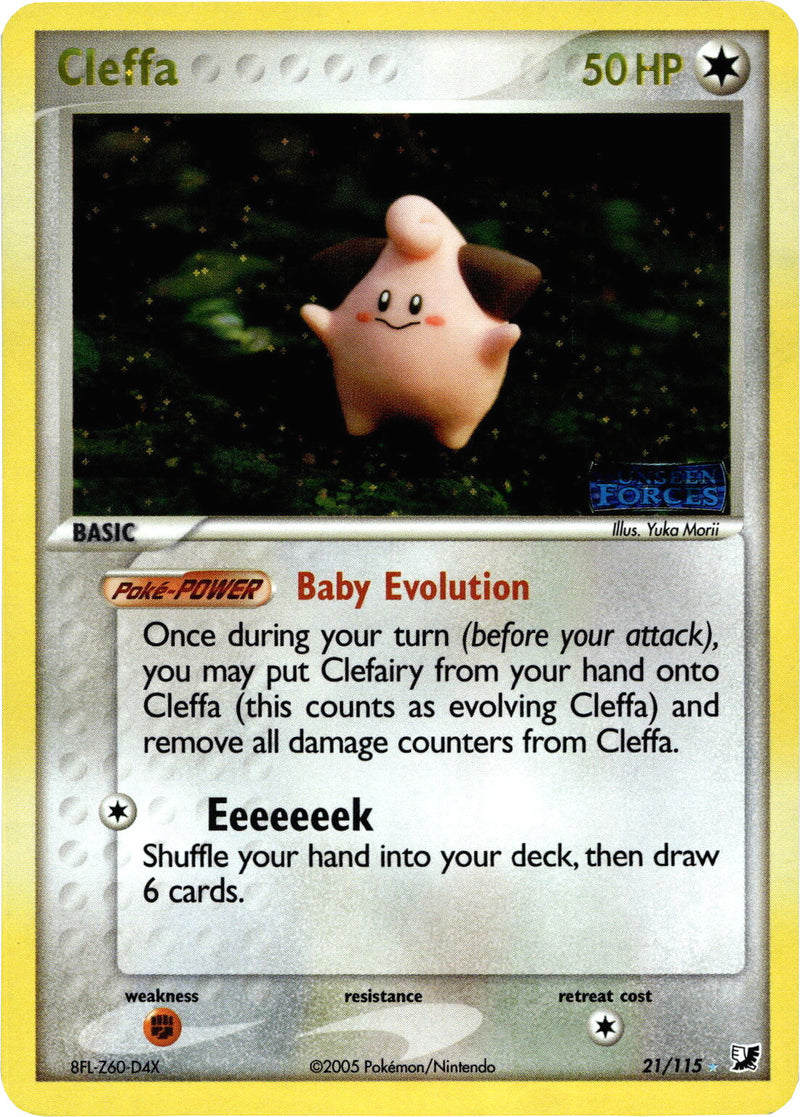 cleffa pokemon card Clefable ex 082/197 Double Rare - Obsidian Flames - Evolution 3 Lot Fairy Ability Excitable Draw Once during your turn (before your attack) Cleffa (21/115) (Stamped) [EX: Unseen