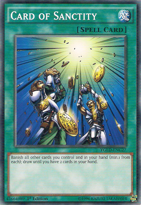 yugioh cards of sanctity Card TLM-EN037 Super Rare 1st Edition NM Mint / near mint condition trading card Yugioh - Card of Sanctity