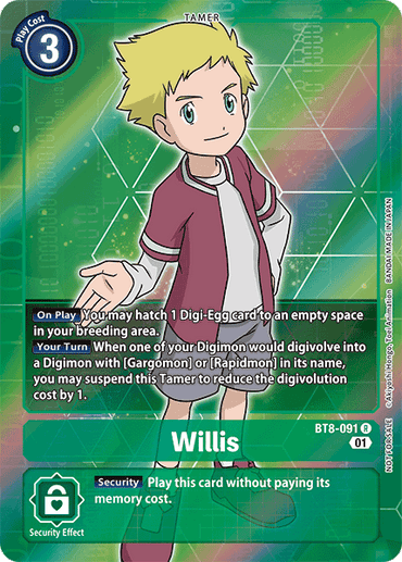 Willis [BT8-091] (Alternative Art - Box Topper) [New Awakening]