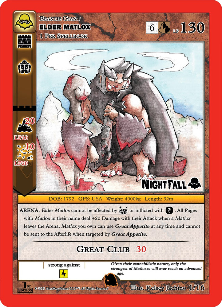 Elder Matlox [Cryptid Nation: Nightfall First Edition Tribal Theme Decks]