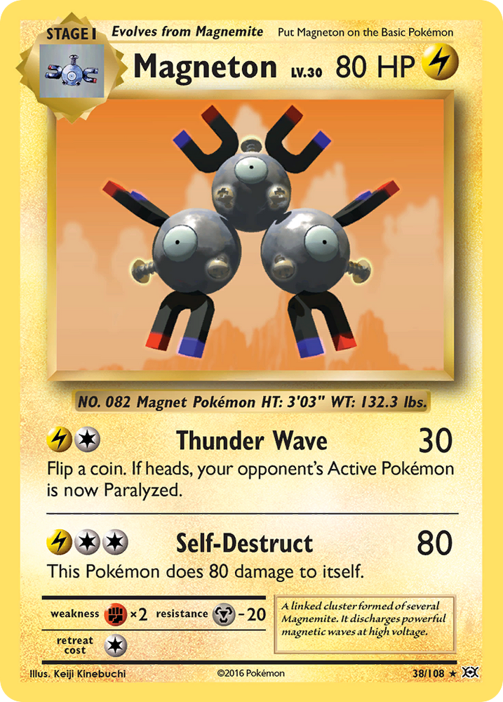 first edition magneton pokemon card - (9/102) - Base Set it comes protected in a tamper Magnton 11/62 PSA 8