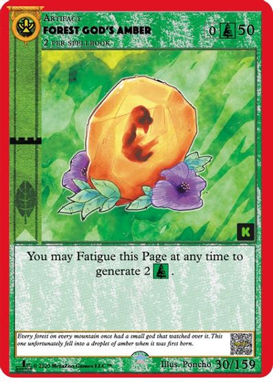 Forest God's Amber [Cryptid Nation: Kickstarter Edition]
