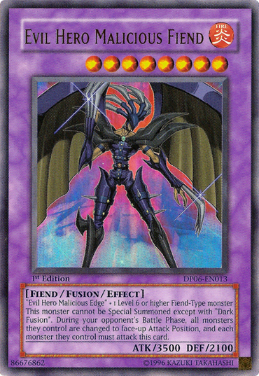 Evil Hero Malicious Fiend [DP06-EN013] Ultra Rare