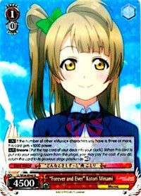 "Forever and Ever" Kotori Minami (LL/W34-E040 R) [Love Live! Vol. 2]