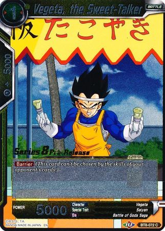 Vegeta, the Sweet-Talker (BT8-072_C) [Malicious Machinations Prerelease Promos]