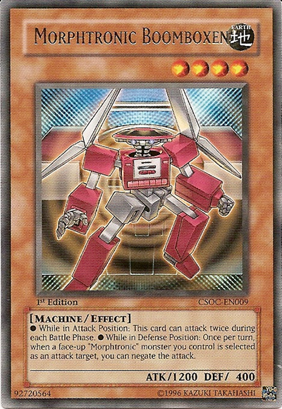 yugioh morphtronic cards Morphtronic Boomboxen [CSOC-EN009] Rare