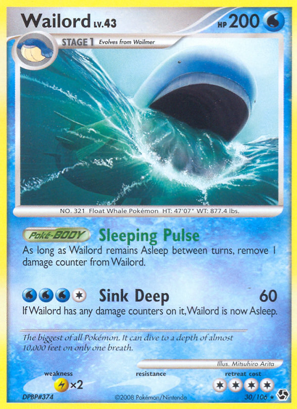 wailord pokemon card value 2025 Japanese Sv9 #103 AR PSA 10 Yamacardo RarityRare Hit Points240 HP Colorless Wailord might not be