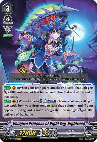Vampire Princess of Night Fog, Nightrose (V-BT09/002EN) [Butterfly d'Moonlight]
