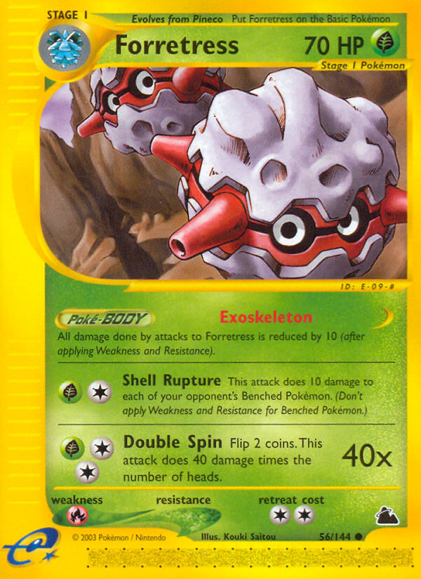 forretress pokemon card Pokemon Forretress - 124/214 - Rare Reverse Holo Card - SM8 Lost Thund main image 1