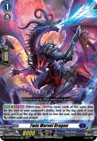 Twin Marvel Dragon (D-BT10/023EN) [Dragon Masquerade]