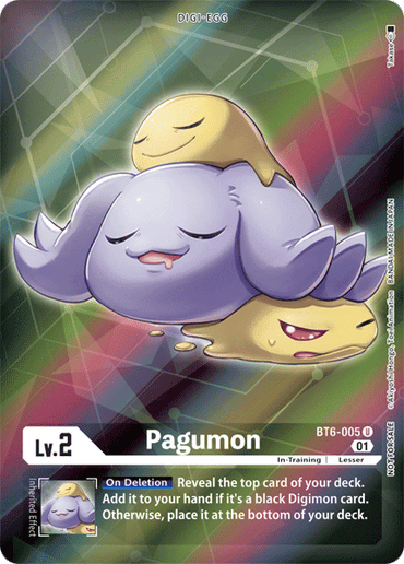 Pagumon [BT6-005] (Alternative Art - Box Topper) [Double Diamond]