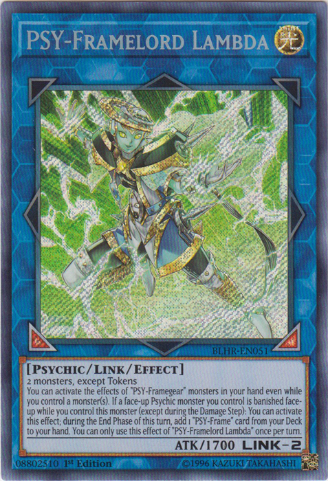 yugioh psy frame deck PSY-Framelord Lambda [BLHR-EN051] Secret Rare