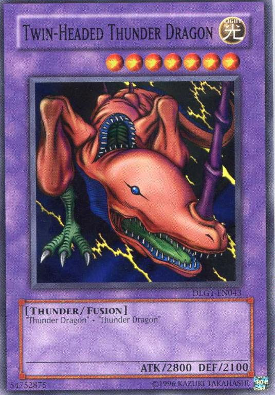 yugioh cards thunder dragon Twin-Headed Thunder Dragon [DLG1-EN043] Common