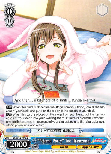 "Pajama Party" Tae Hanazono (BD/W54-E090 C) [BanG Dream! Girls Band Party!]