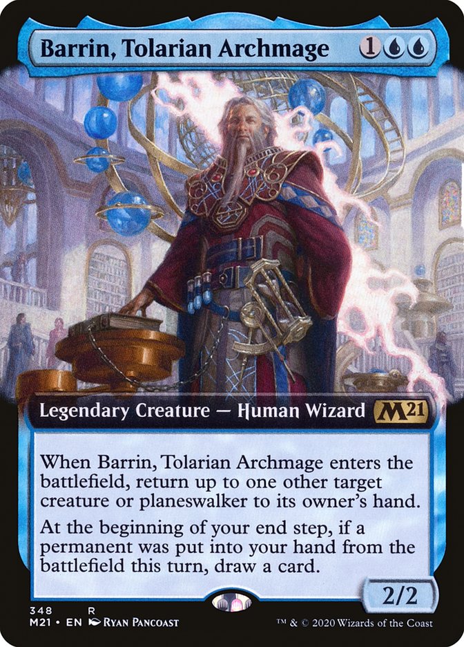 Barrin, Tolarian Archmage (Extended Art) [Core Set 2021]