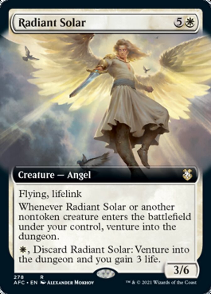 Radiant Solar (Extended Art) [Dungeons & Dragons: Adventures in the Forgotten Realms Commander]