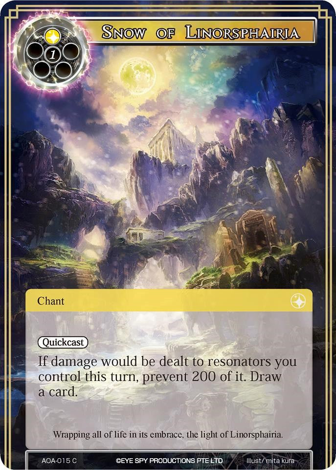 Snow of Linorsphairia (AOA-015) [Awakening of the Ancients]