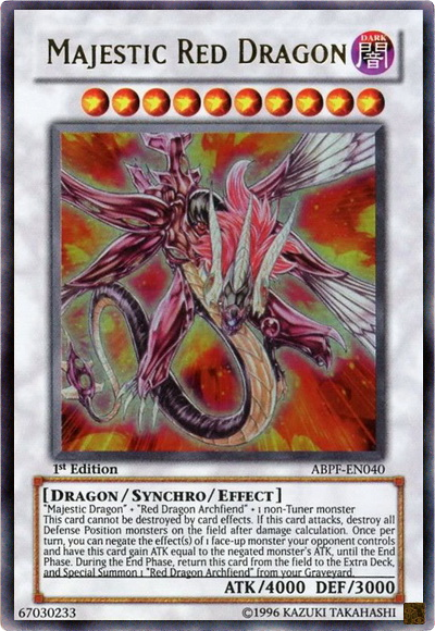 yugioh card red dragon archfiend Majestic Red Dragon [ABPF-EN040] Ultra Rare