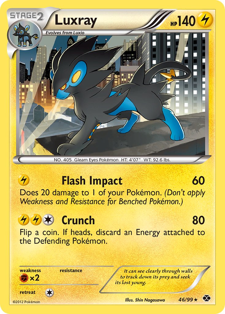 Luxray (46/99) (Cosmos Holo) (Blister Exclusive) [Black & White: Next Destinies]