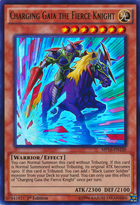 gaia the fierce knight yugioh card Gaia The Fierce Knight - Legend of Blue Eyes White Dragon (Worldwide English) - YuGiOh