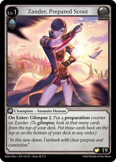 Zander, Prepared Scout (013) [Dawn of Ashes: Alter Edition]