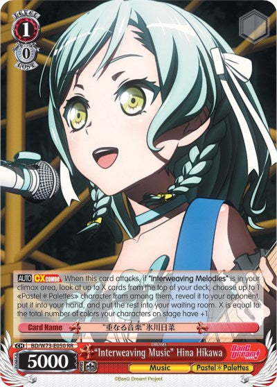 "Interweaving Music" Hina Hikawa (BD/W73-E050 RR) [BanG Dream! Vol.2]