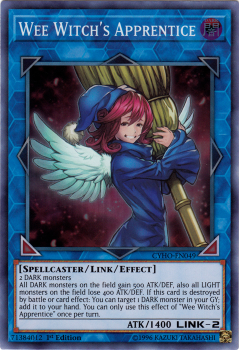dark witch yugioh card Wee Witch's Apprentice [CYHO-EN049] Super Rare