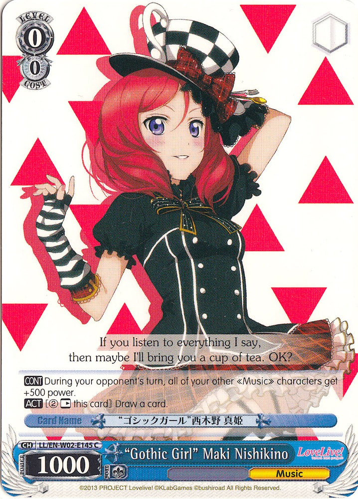 "Gothic Girl" Maki Nishikino (LL/EN-W02-E145 C) [Love Live! DX Vol.2]