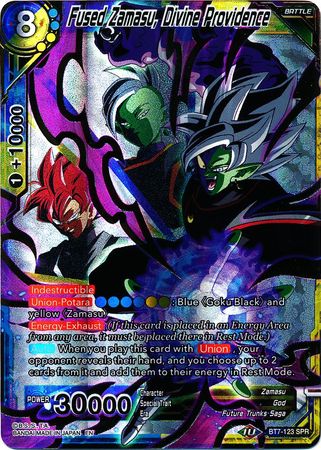 dragon ball super card game zamasu Fused Zamasu, Divine Providence (SPR) (BT7-123) [Assault of the Saiyan