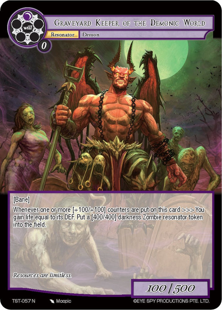 Graveyard Keeper of the Demonic World (TST-057) [The Seventh]
