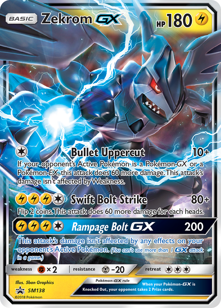 Zekrom GX (SM138) [Sun & Moon: Black Star Promos]