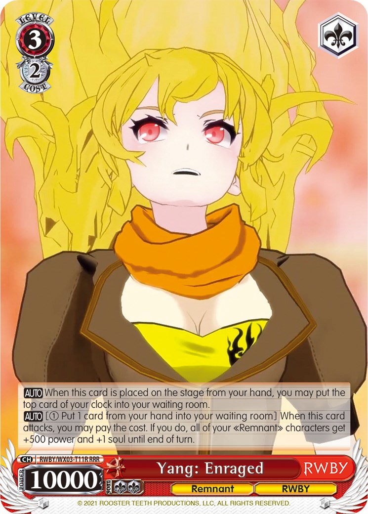 Yang: Enraged (RWBY/WX03-T11R RRR) [RWBY]