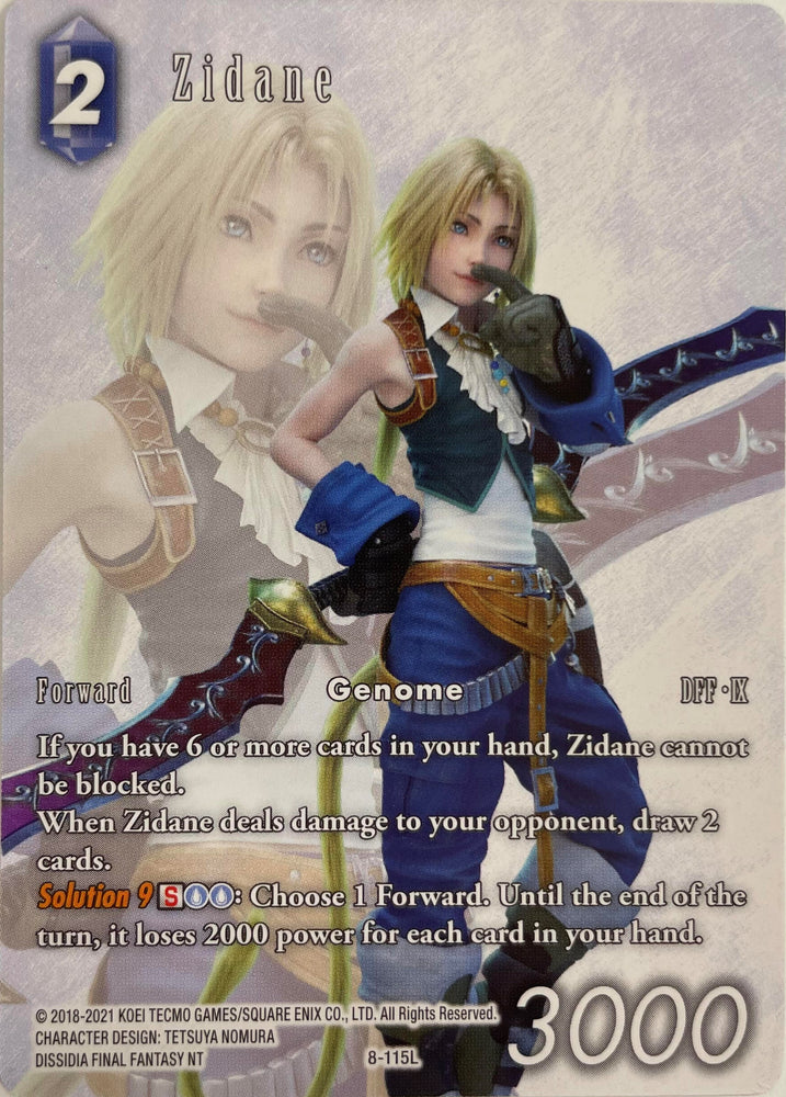 Zidane (Full Art) [Opus VIII Promo Cards]