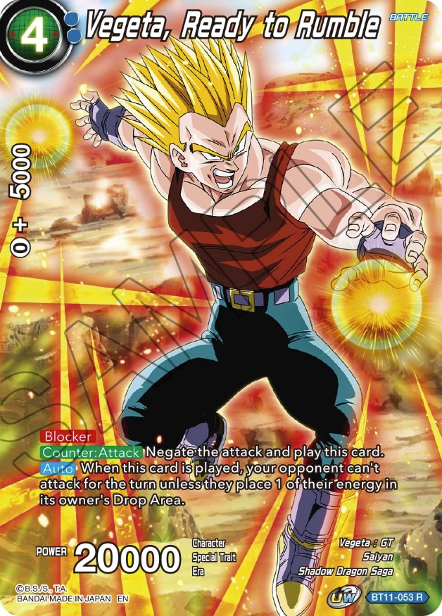Vegeta, Ready to Rumble (BT11-053) [Theme Selection: History of Vegeta Vegeta, Ready to Rumble (BT11-053) [Theme Selection: History of Vegeta
