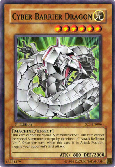 cyber dragon yugioh card Cyber Barrier Dragon [SOI-EN006] Super Rare