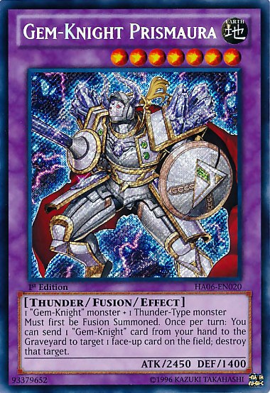 Gem-Knight Prismaura [HA06-EN020] Secret Rare