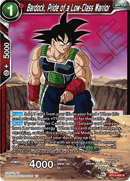 Bardock, Pride of a Low-Class Warrior (Rare) (BT13-005) [Supreme Rivalry]