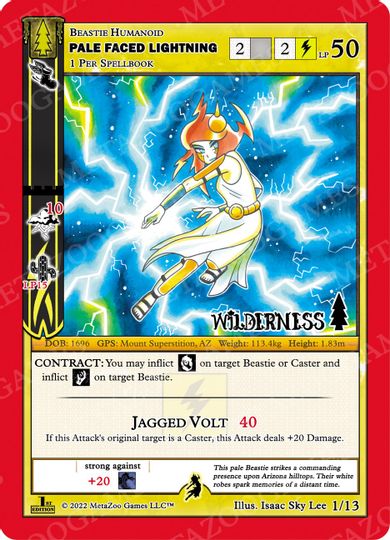 Pale Faced Lightning [Cryptid Nation: Wilderness First Edition Release Event Deck]