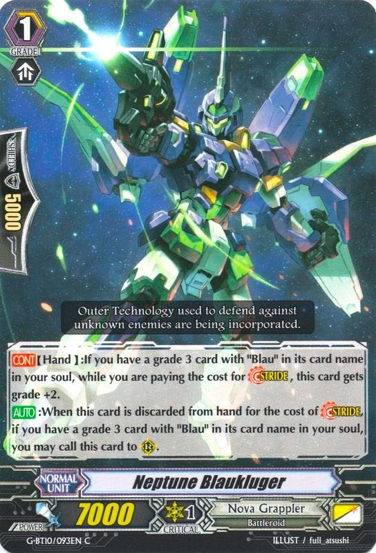 Neptune Blaukluger (G-BT10/093EN) [Raging Clash of the Blade Fangs]